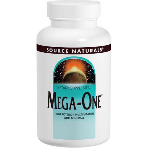 Source Naturals, Mega-One, High Potency Multi-Vitamin with Minerals, 180 Tablets فوائد