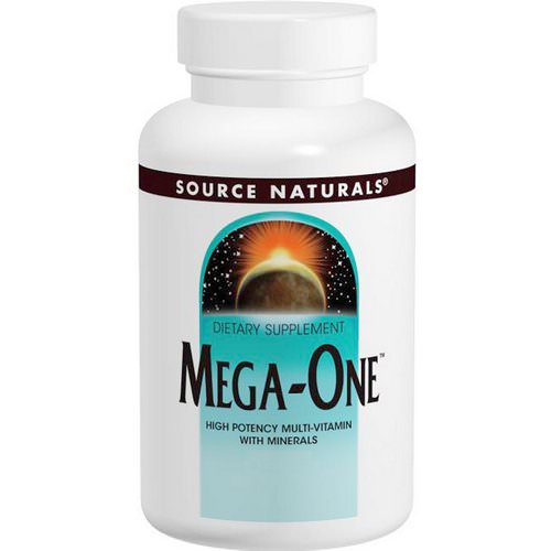 Source Naturals, Mega-One, High Potency Multi-Vitamin with Minerals, 60 Tablets فوائد