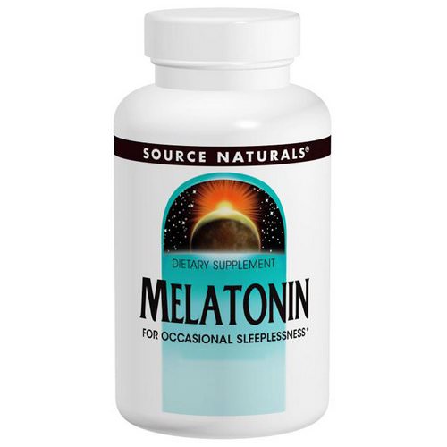 Source Naturals, Melatonin, 1 mg, 300 Tablets فوائد