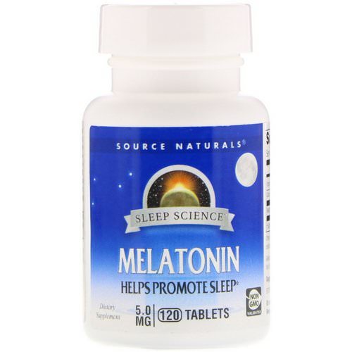 Source Naturals, Melatonin, 5 mg, 120 Tablets فوائد