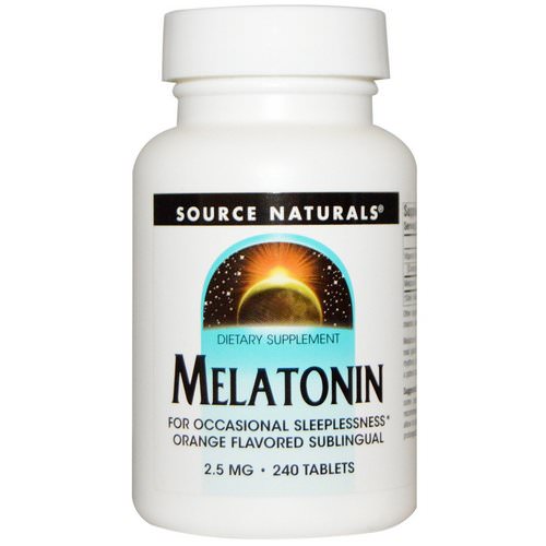 Source Naturals, Melatonin, Orange, 2.5 mg, 240 Lozenges فوائد