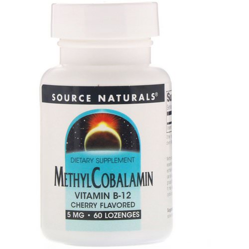 Source Naturals, MethylCobalamin, Vitamin B12, Cherry Flavored, 5 mg, 60 Lozenges فوائد