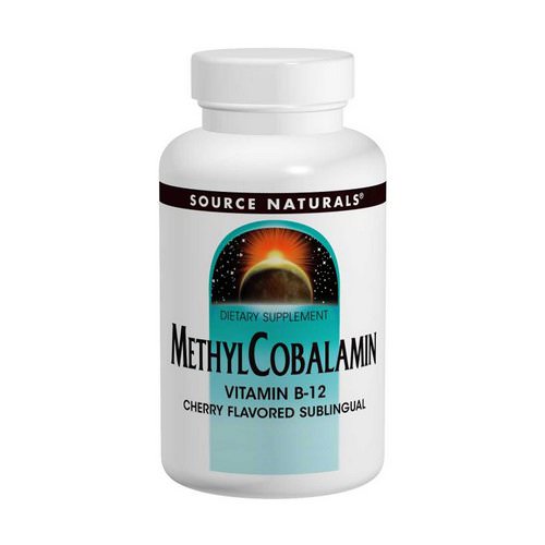 Source Naturals, MethylCobalamin Vitamin B12, Cherry Flavored, 1 mg, 120 Lozenges فوائد
