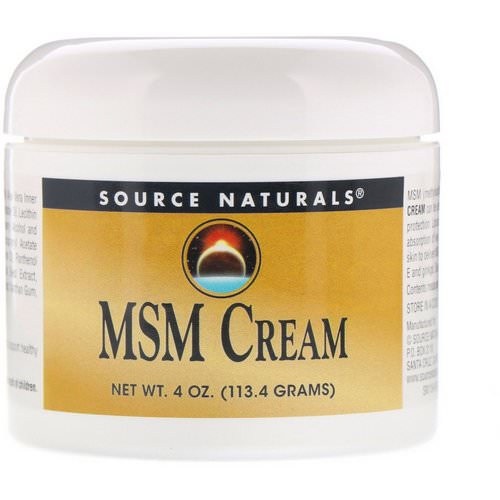 Source Naturals, MSM Cream, 4 oz (113.4 g) فوائد