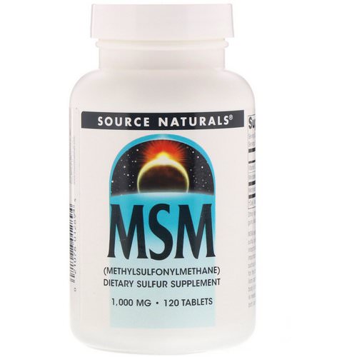 Source Naturals, MSM (Methylsulfonylmethane), 1,000 mg, 120 Tablets فوائد