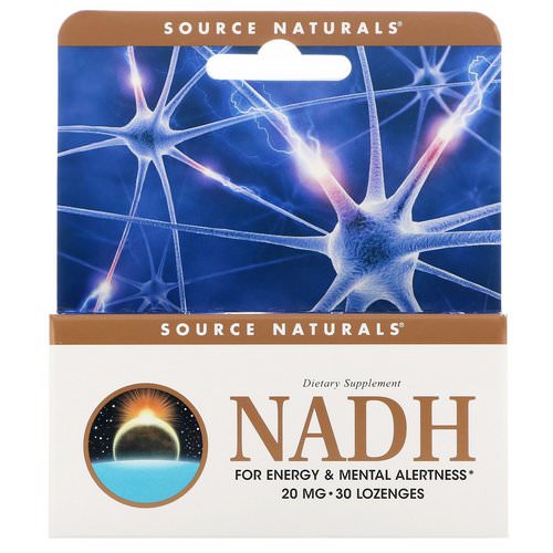 Source Naturals, NADH, 20 mg, 30 Sublingual Tablets فوائد
