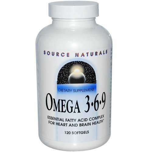 Source Naturals, Omega 3 6 9, 120 Softgels فوائد