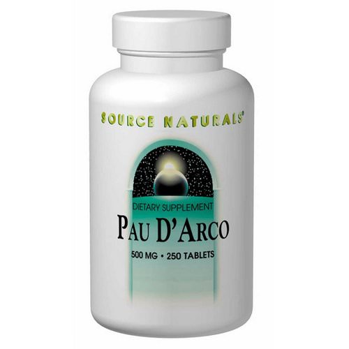 Source Naturals, Pau D'Arco, 500 mg, 250 Tablets فوائد