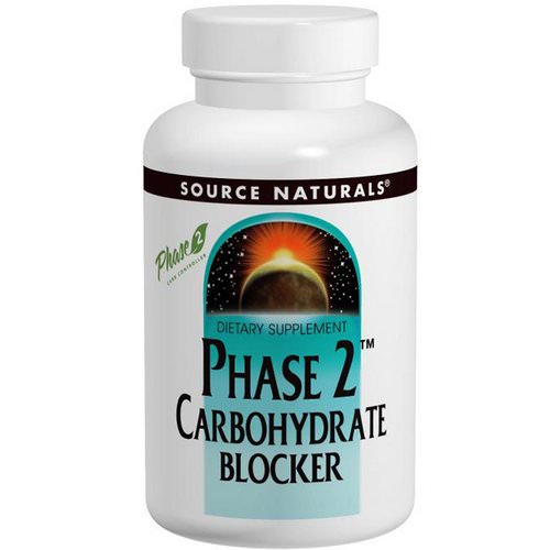 Source Naturals, Phase 2 Carbohydrate Blocker, 500 mg, 60 Tablets فوائد