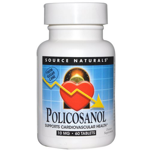 Source Naturals, Policosanol, 10 mg, 60 Tablets فوائد