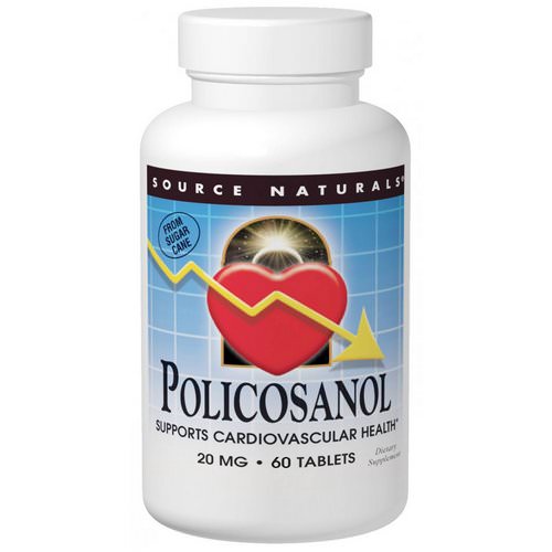 Source Naturals, Policosanol, 20 mg, 60 Tablets فوائد