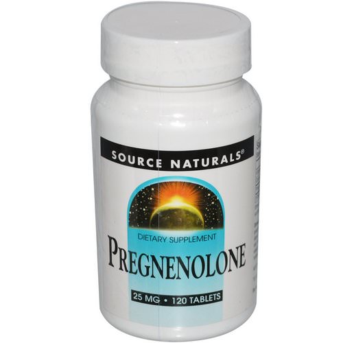Source Naturals, Pregnenolone, 25 mg, 120 Tablets فوائد