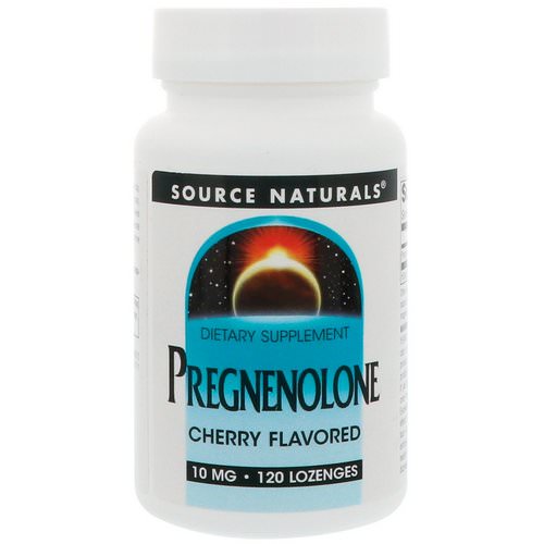 Source Naturals, Pregnenolone Cherry Flavored, 10 mg, 120 Lozenges فوائد