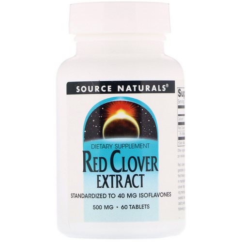 Source Naturals, Red Clover Extract, 500 mg, 60 Tablets فوائد