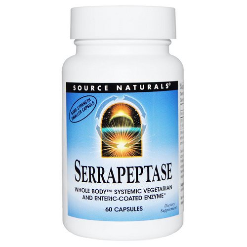 Source Naturals, Serrapeptase, 60 Capsules فوائد