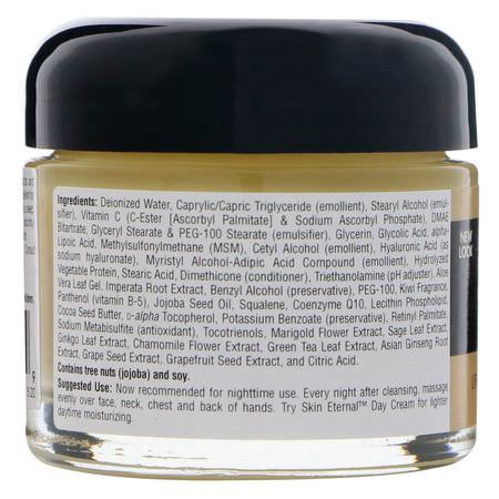 Source Naturals, Skin Eternal Cream, 2 oz (56.7 g):فيتامين C, المرطبات الليلية