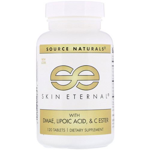 Source Naturals, Skin Eternal with DMAE, Lipoic Acid, and C Ester, 120 Tablets فوائد