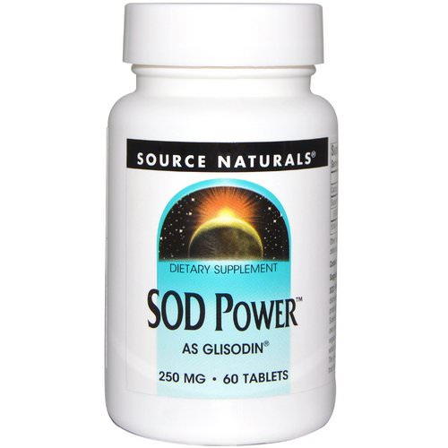 Source Naturals, SOD Power, 250 mg, 60 Tablets فوائد