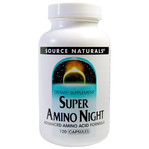 Source Naturals, Super Amino Night, 120 Capsules فوائد