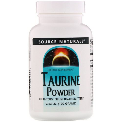 Source Naturals, Taurine Powder, 3.53 oz (100 g) فوائد