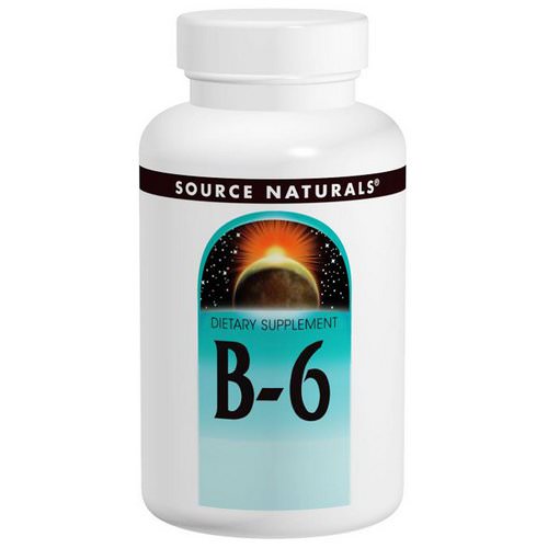 Source Naturals, B-6, 100 mg, 100 Tablets فوائد