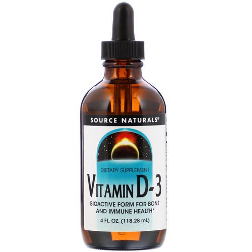 Source Naturals, Vitamin D-3, 4 fl oz (118.28 ml) فوائد