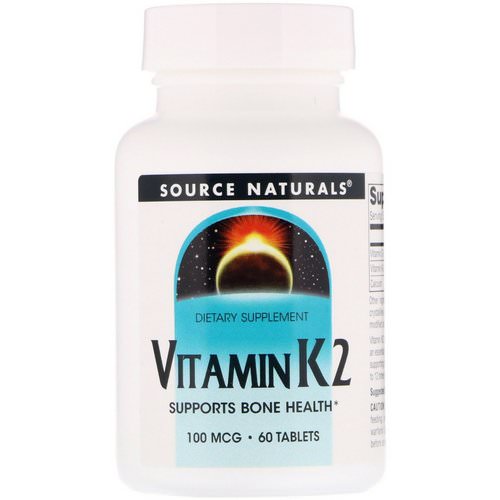 Source Naturals, Vitamin K2, 100 mcg, 60 Tablets فوائد