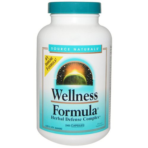 Source Naturals, Wellness Formula, Herbal Defense Complex, 240 Capsules فوائد