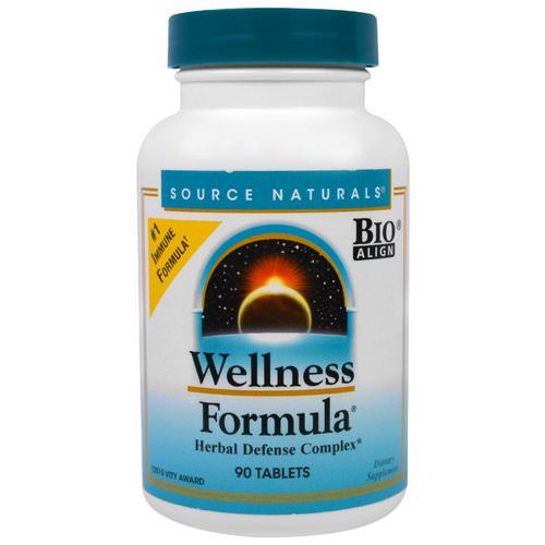 Source Naturals, Wellness Formula, Herbal Defense Complex, 90 Tablets فوائد
