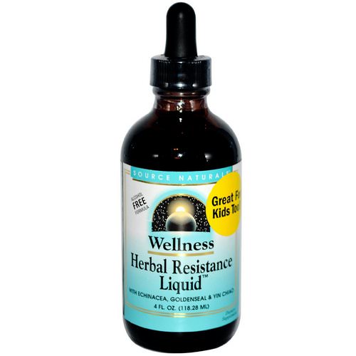 Source Naturals, Wellness, Herbal Resistance Liquid, 4 fl oz (118.28 ml) فوائد