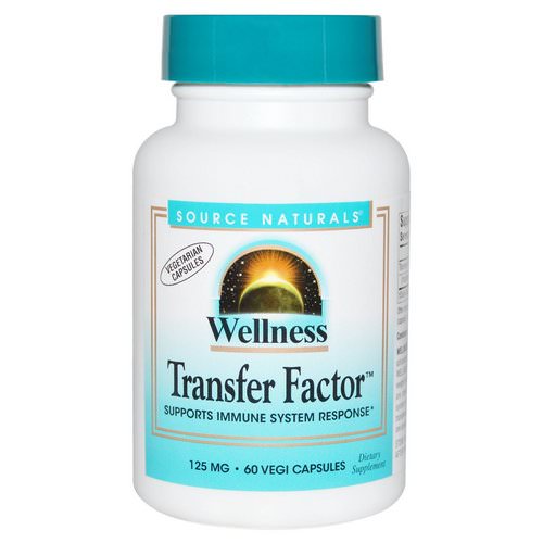 Source Naturals, Wellness Transfer Factor, 125 mg, 60 Veggie Caps فوائد