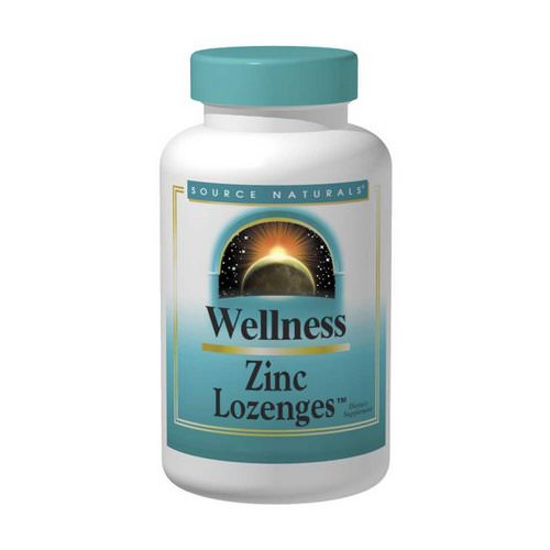 Source Naturals, Wellness, Zinc Lozenges, Peach-Raspberry, 23 mg, 120 Lozenges فوائد