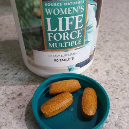 Source Naturals, Women's Life Force Multiple, 180 Tablets:الفيتامينات المتعددة, المكملات الغذائية للمرأة