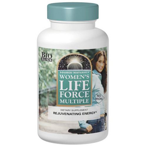 Source Naturals, Women's Life Force Multiple, No Iron, 180 Tablets فوائد