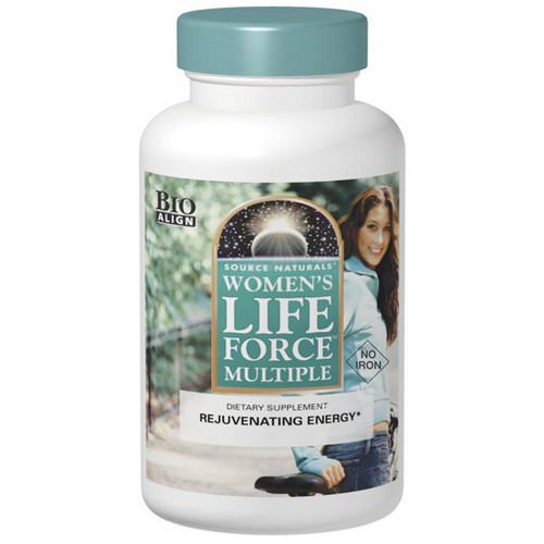 Source Naturals, Women's Life Force Multiple, No Iron, 90 Tablets فوائد