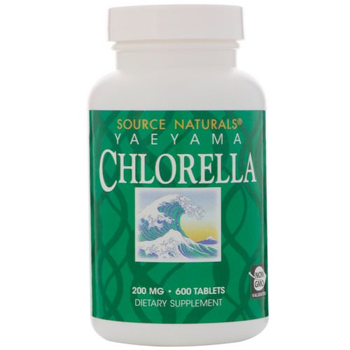Source Naturals, Yaeyama Chlorella, 200 mg, 600 Tablets فوائد