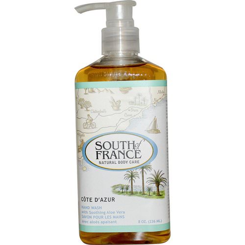 South of France, Cote D' Azur, Hand Wash with Soothing Aloe Vera, 8 oz (236 ml) فوائد