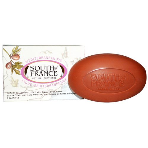 South of France, Mediterranean Fig, French Milled Oval Soap with Organic Shea Butter, 6 oz (170 g) فوائد