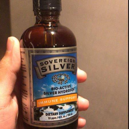Sovereign Silver, Bio-Active Silver Hydrosol Dropper-Top, 10 PPM, 8 fl oz (236 ml)