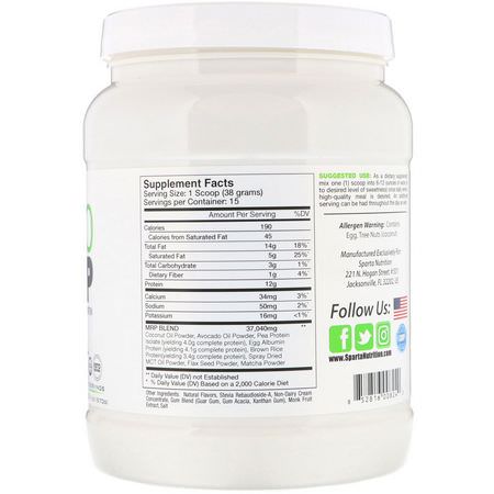 Sparta Nutrition, Keto MRP, Green Matcha, 1.25 lbs (570 g):بدائل ال,جبات ,ال,زن