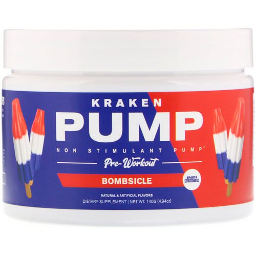 Sparta Nutrition, Kraken Pump, Non-Stimulant Pre-Workout, Bombsicle, 4.94 oz (140 g) فوائد