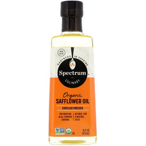 Spectrum Culinary, Organic Safflower Oil, High Oleic, 16 fl oz (473 ml) فوائد