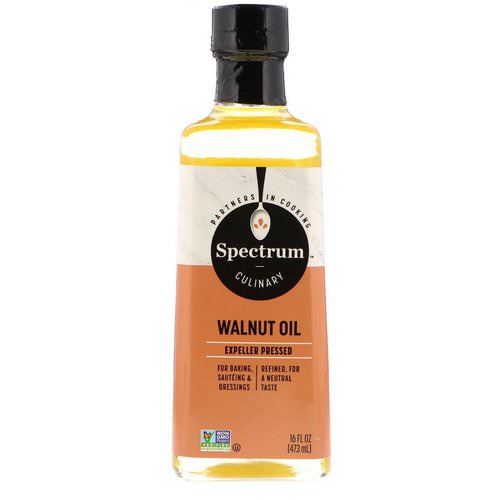 Spectrum Culinary, Walnut Oil, Expeller Pressed, 16 fl oz (473 ml) فوائد