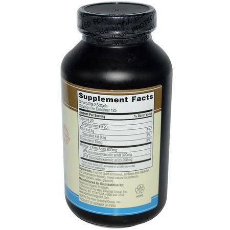 Spectrum Essentials, Fish Oil, Omega-3, 1000 mg, 250 Softgels:زيت السمك أوميغا 3, EPA DHA