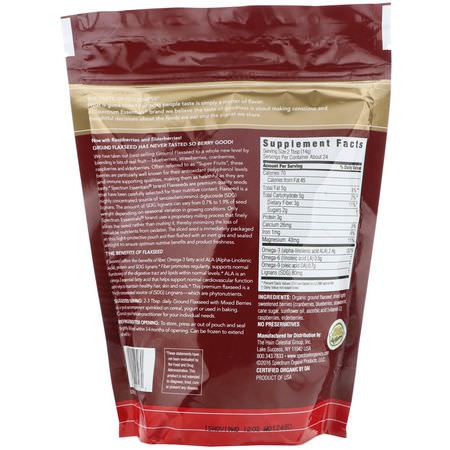 Spectrum Essentials, Ground Flaxseed with Mixed Berries, 12 oz (340 g):مكملات بذ,ر الكتان, Omegas EPA DHA