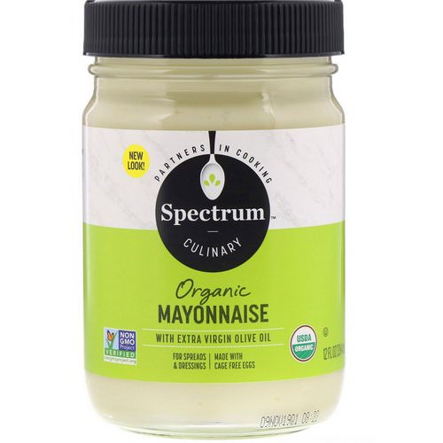 Spectrum Culinary, Organic Mayonnaise with Extra Virgin Olive Oil, 12 fl oz (354 ml) فوائد