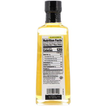 Spectrum Culinary, Walnut Oil, Expeller Pressed, 16 fl oz (473 ml):الخل ,الزي,ت