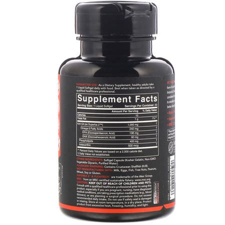 Sports Research, Antarctic Krill Oil with Astaxanthin, 1000 mg, 30 Softgels:Krill Oil, Omegas EPA DHA