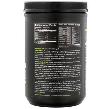 Sports Research, Gelatin Powder, Unflavored, 16 oz (454 g):مكملات الك,لاجين, المفصل