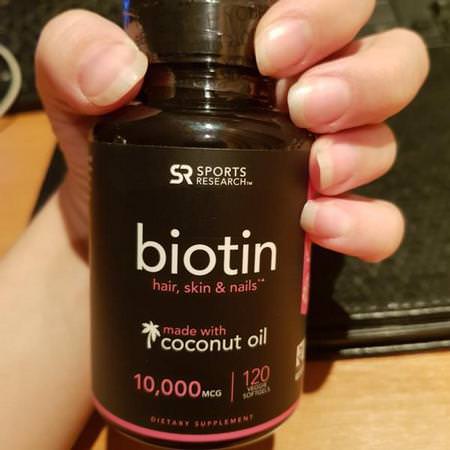 Sports Research Biotin - البي,تين, الأظافر, الجلد, الشعر